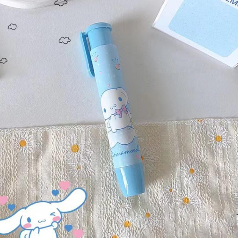 

Creative Sanrio Kawaii Press Eraser Anime Hello Kitty Kuromi My Melody Cinnamoroll Cartoon Cute Stationery Gift Office Supplies
