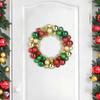 Christmas Ball Wreaths 2 pcs Multicolored 33 x 33 x 7 cm Polystyrene