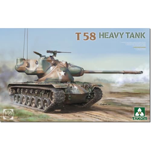 

Takom 1/35 T58 Heavy Tank Plastic Model Kit TKO2204 (Tank)
