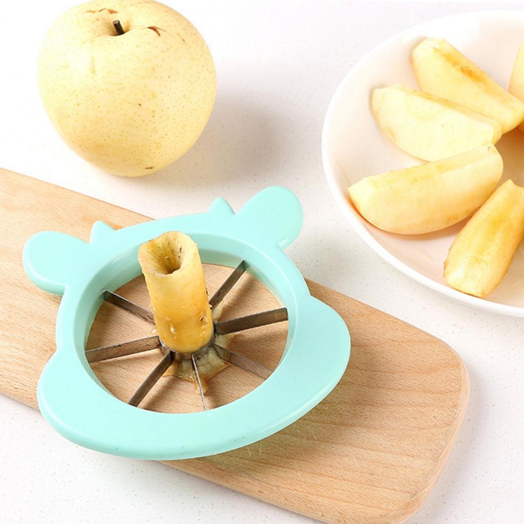 1pc - Cute cartoon stainless steel apple slicer, fruit slicer, fruit slicer, apple knife