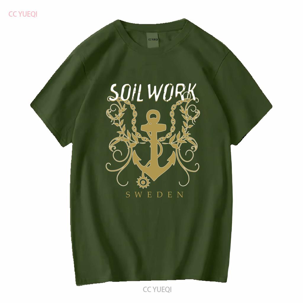 SOILWORK Cd Lgo SWEDEN ANCHOR Official SHIRT 2XL New OOP Overgivenheten Machine Long Sleeves Vintage Washed Comfortable