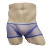 Men's Underwear Mesh Transparent Flat Corner Pants Low Waist Breathable Thin Four Corner Shorts