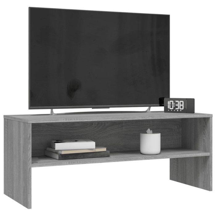 VidaXL TV Stand Sonoma Grey 100x40x40 Cm Engineered Wood 815232
