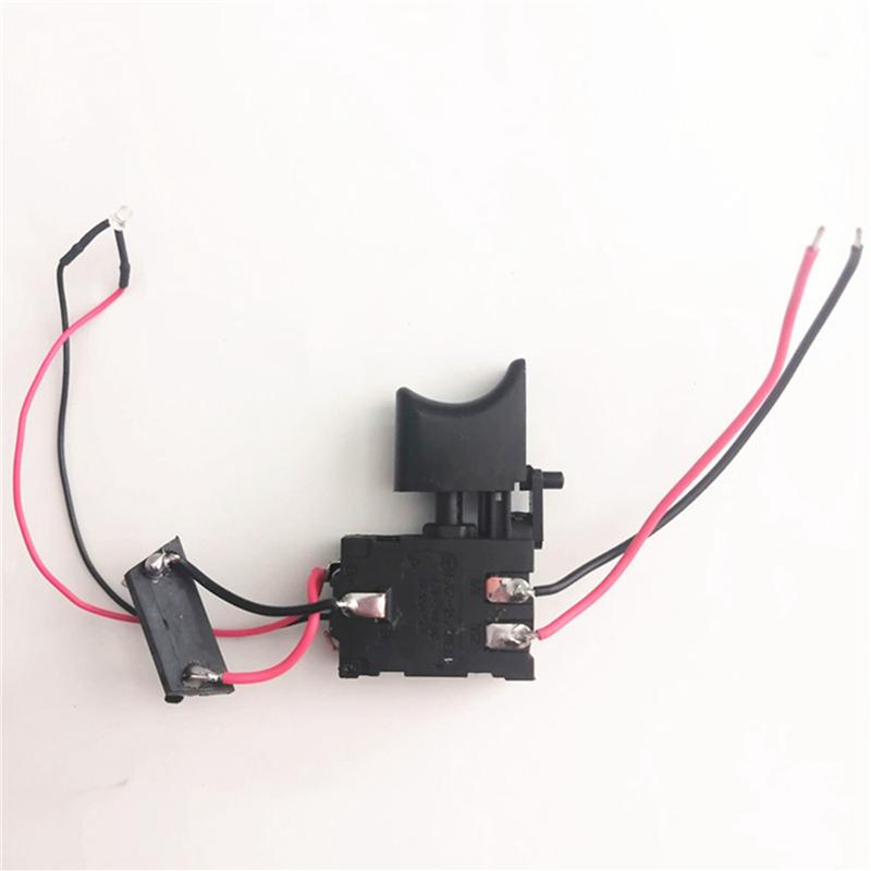 3X 7.2V- 24V Drill Speed Controller Drill Switch Lithium Battery Cordless Drill Speed Control Trigger Switch With Light-B61B