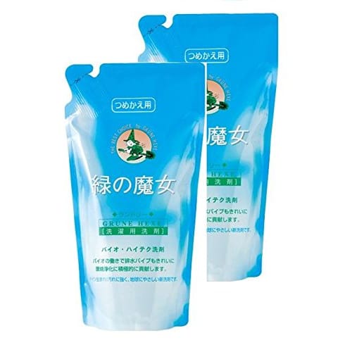 

[Bulk Purchase] Mima Clean Care Green Witch Laundry Detergent Refill, 620ml x 2