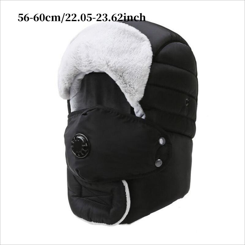 Winter Cycling Hat Thermal Thickened Cotton Multifunctional Ski Mask Men's Winter Warm Lined Lei Feng Hat Hat