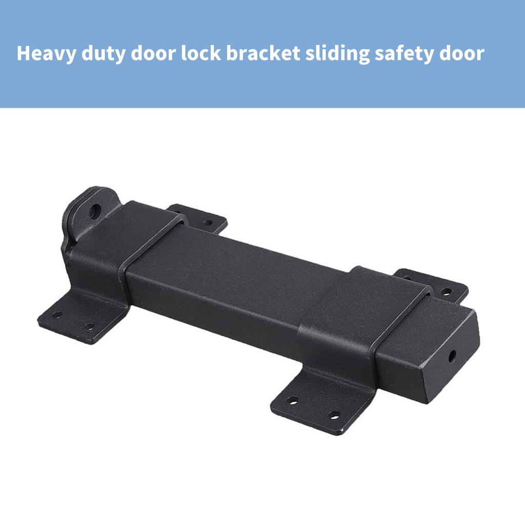 Sliding Door Lock with Padlock Hole Heavy Duty Latch Lock Outdoor Wooden Fence Latch Courtyard Sliding Barn Door Lock