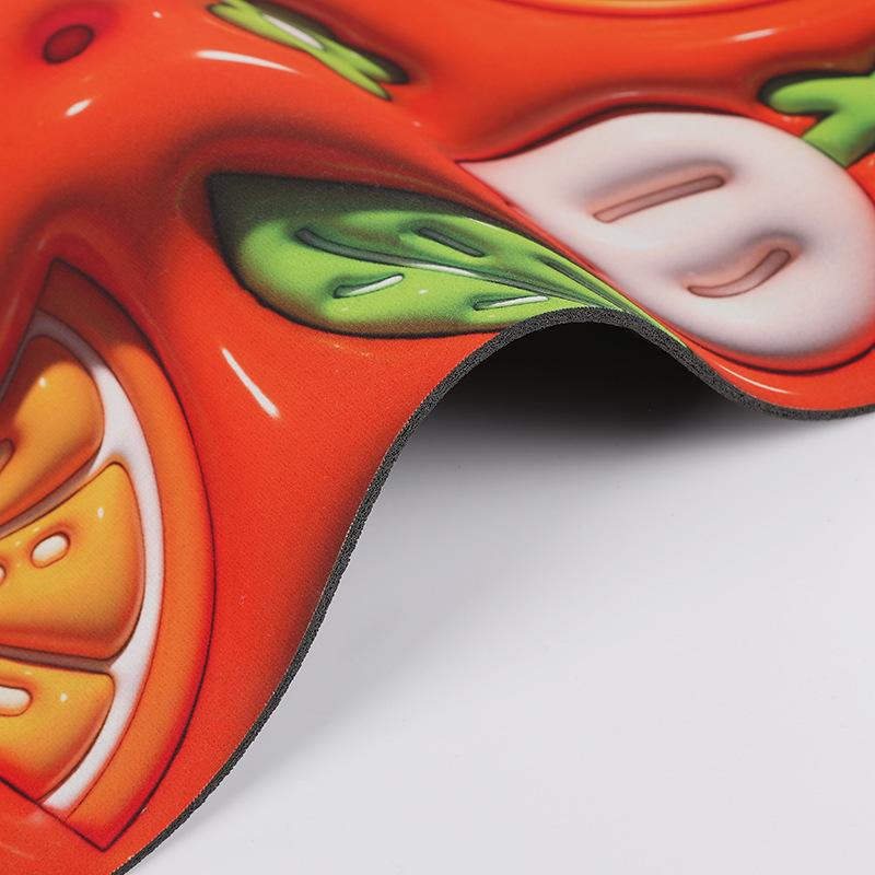 Cartoon Strawberry Bear Toilet Toilet Non-slip Foot Mat Diatom Mud Floor Mat 3D Three-dimensional Expansion Soft Mat Door Mat