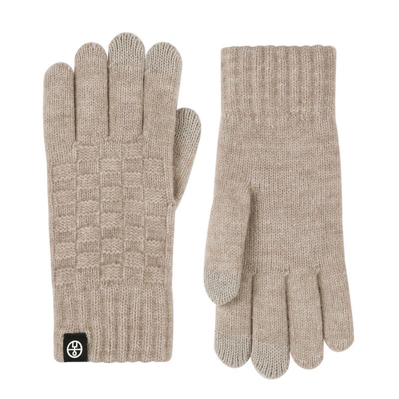 Xihong Winter Checkered Knitted Gloves