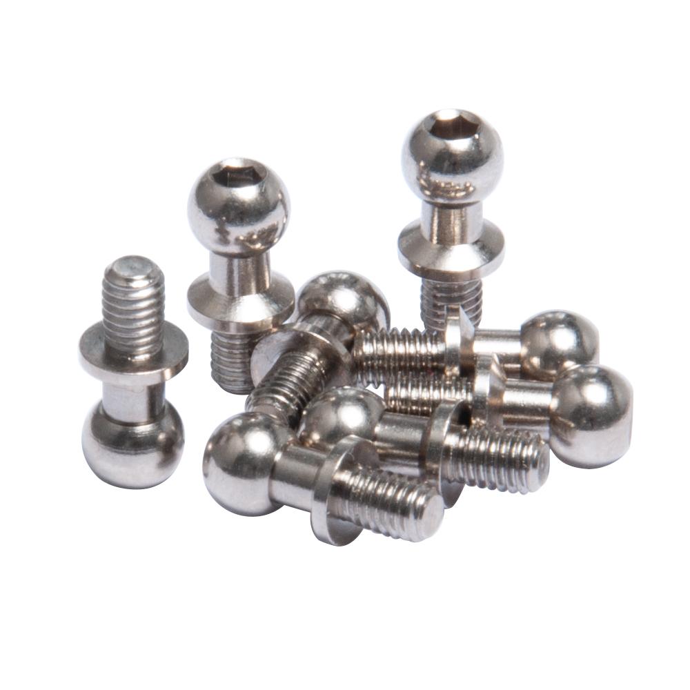 MIBIDAO 13Pcs Metal Hex Ball Head Screws For 1/10 Sakura D4 Racing Drift RC Crawler Car Ball Joint Linkage Rod End Spare Parts