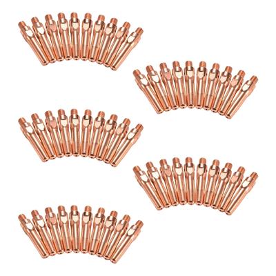 10Pcs MIG Welding Contact Tip Nozzle Connectors Copper Tip Torch 0.8/1.0/1.2/1.4/1.6mm Welding Tip for Industrial