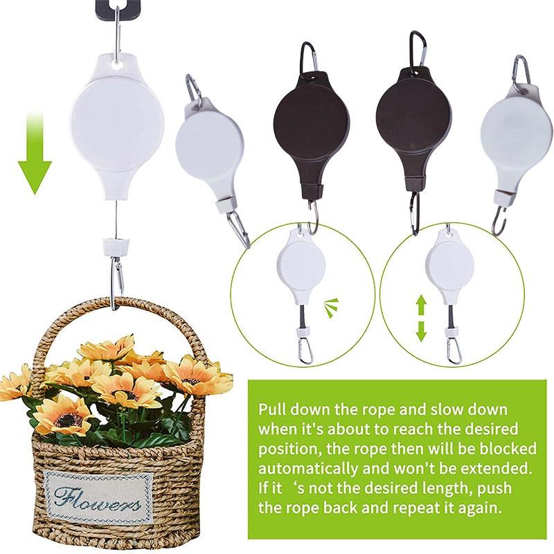 Convenient 21*8cm Size Extendable Plant Pulley For Easy Hanging