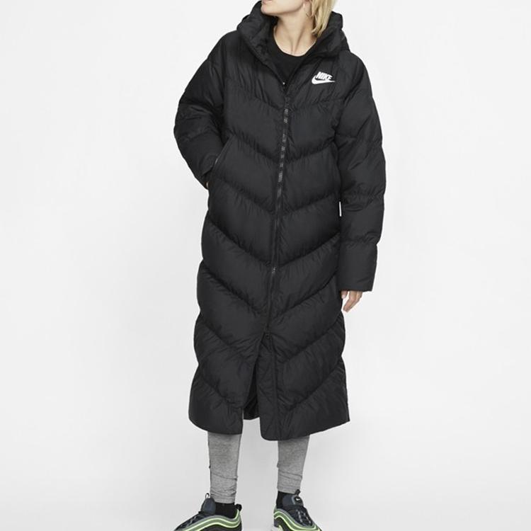 Nike Long Down Jacket Women Outerwear Black CZ4069-010