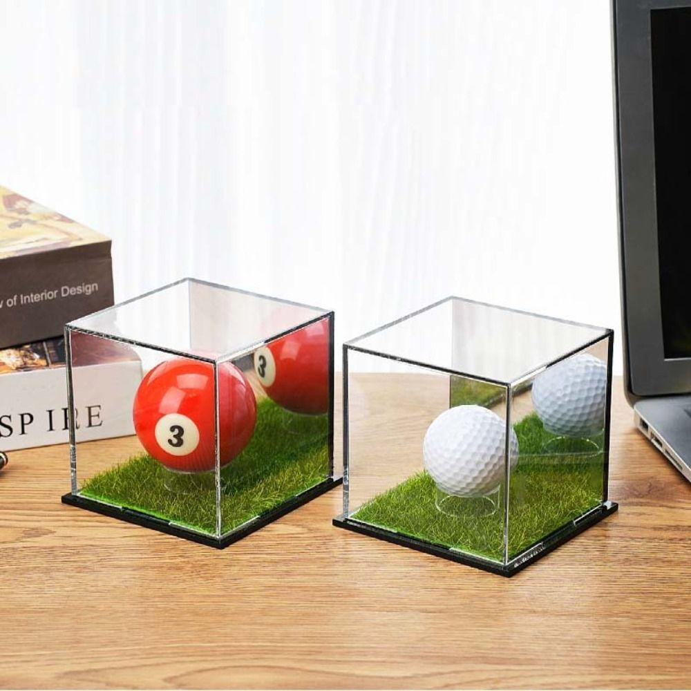 Transparent Golf Ball Display Case Lawn Design Golf Ball Acrylic Box  Golf Supplies