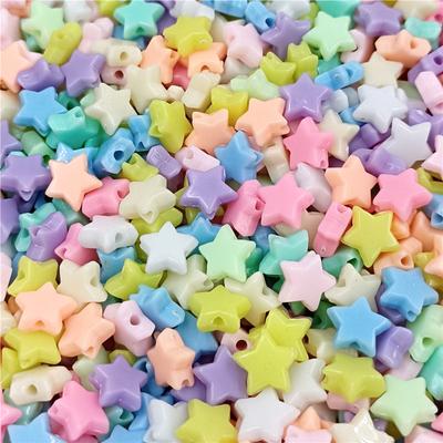 Macaron Color Jewelry Accessories 100pcs Creamy DIY Fashion Bracelet Necklace Handmade Materials Beads Five-pointed Star  Accessories