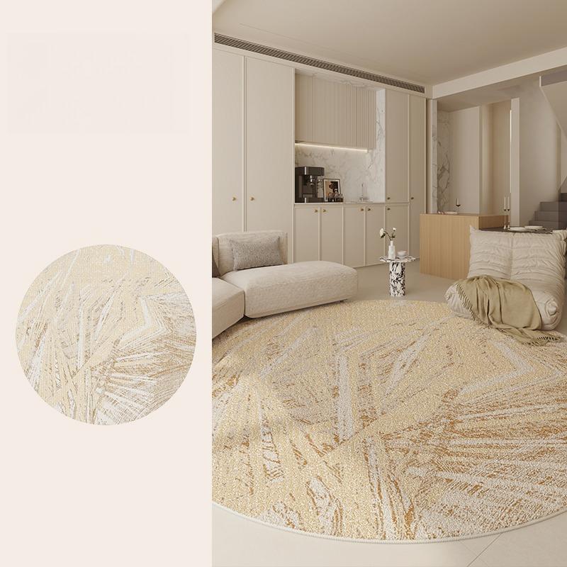 Modern Style Bedroom Decor Round Carpet Minimalist Carpets for Living Room Thicken Plush Bedside Floor Mat Fluffy Soft Study Rug