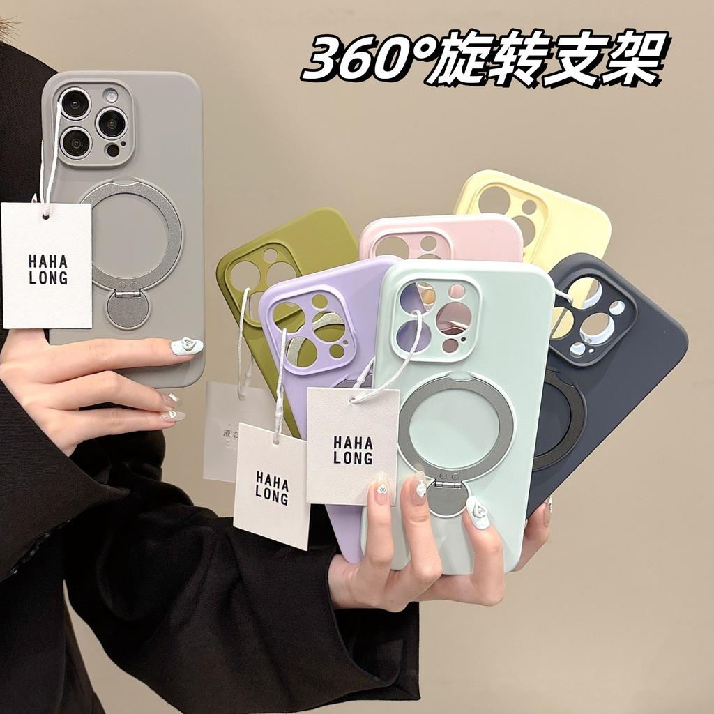 Applicable to iPhone11promax liquid silicone magnetic suction bracket mobile phone case Apple 11 all-inclusive anti-drop protective case