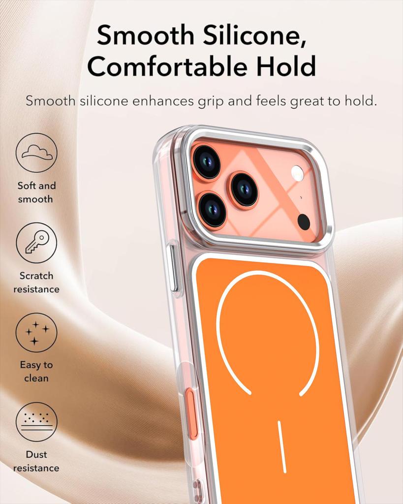 iPhone 17 Pro Max Bright Shadow Dual-Color Magnetic Case, Compatible with 16 Pro and Drop-Proof for 15.