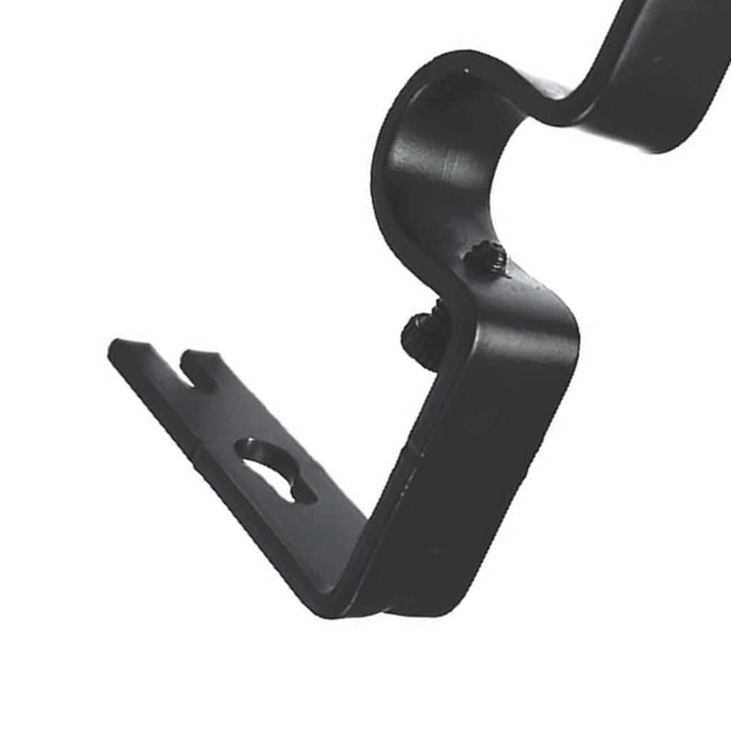 3 Sets Curtain Rod Hook Holder Iron Bracket Universal Design Home Decoration for Bedroom