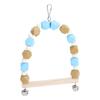 Parrot Colored Wooden Swing Small Medium Parrot Color Wood Block Swing with Bell Hook