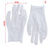White Cotton Work Gloves for Dry Hands Handling Film SPA Gloves Ceremonial High Stretch Gloves Household Cleaning Tools S M L