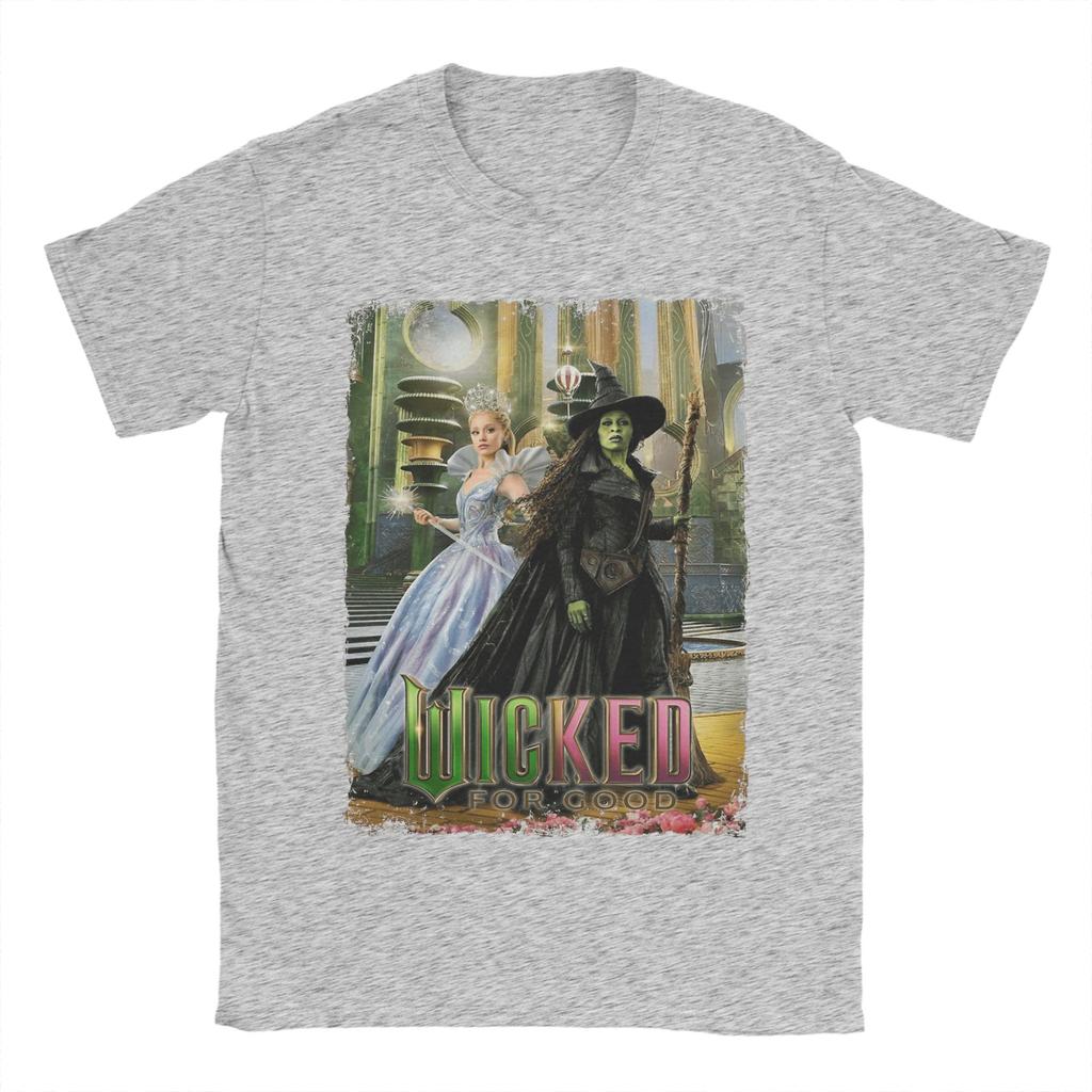 Aesthetic Wicked For Good Movie T Shirt Unisexs 100 Cotton Novelty TShirt Crewneck Tee Shirt Short Sleeve Tops Plus Size