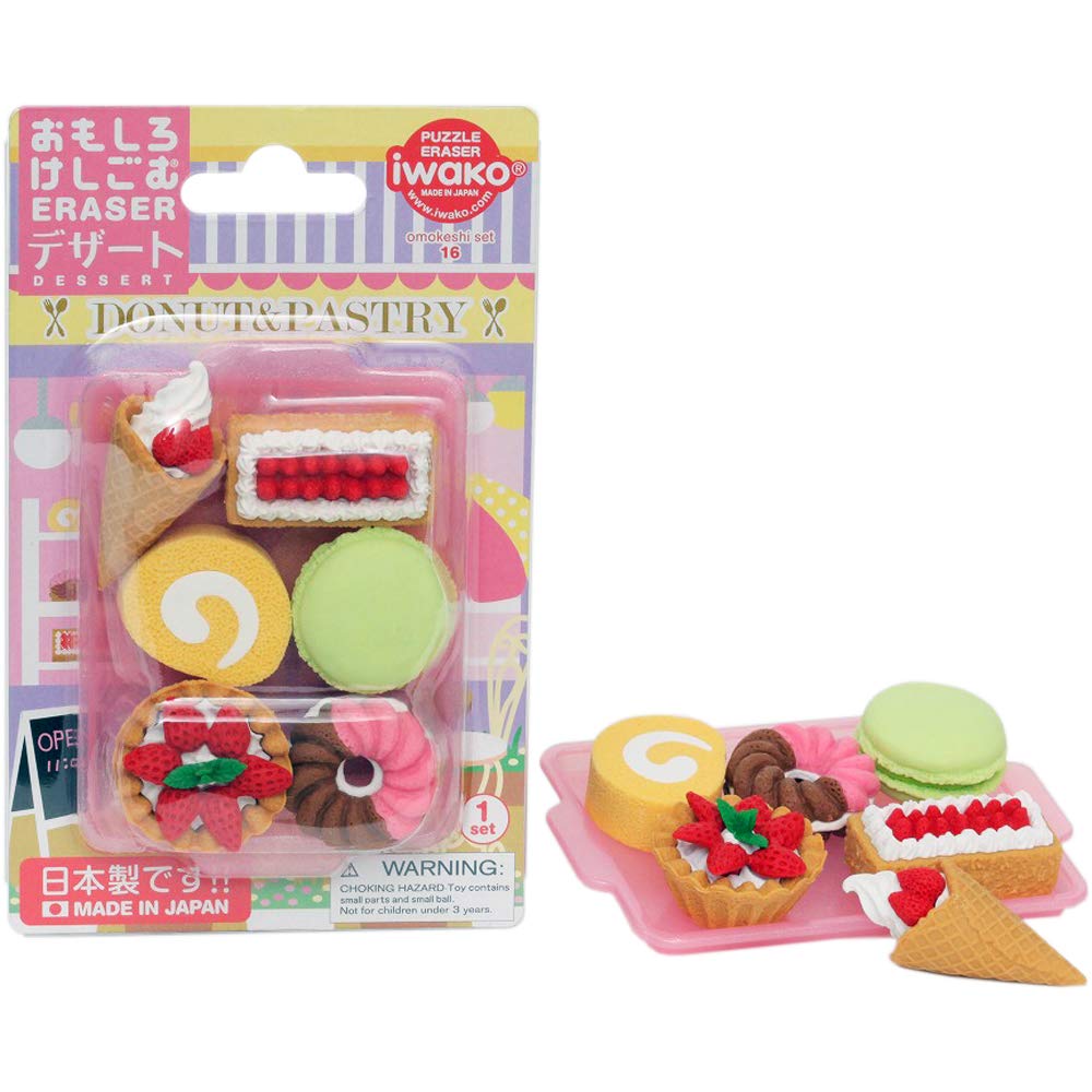 

Blister pack funny eraser dessert