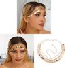 Geometric Gold Alloy Headband With Tassel Accents For Party And Gift
