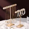 Wooden Jewelry Display Rack for Earrings, Hair Ties, Bracelets, and Ornaments