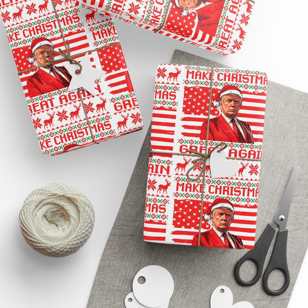 Christmas Character Packaging Paper, Gift Box, Holiday Packaging Paper, Christmas Decoration