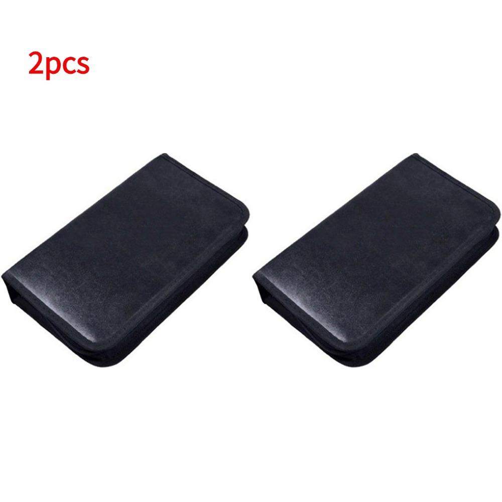Portable Zipper DVD CD Holder 80pcs Capacity Storage Pouch Bag Double-side CD DVD Storage Sleeve Case Wallet Album Storage Case