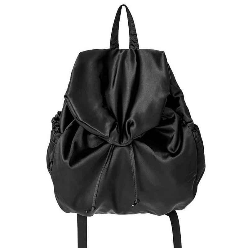 Wrought silk backpack women's large-capacity flip drawstring leisure new backpack backpack women's high-end travel schoolbag