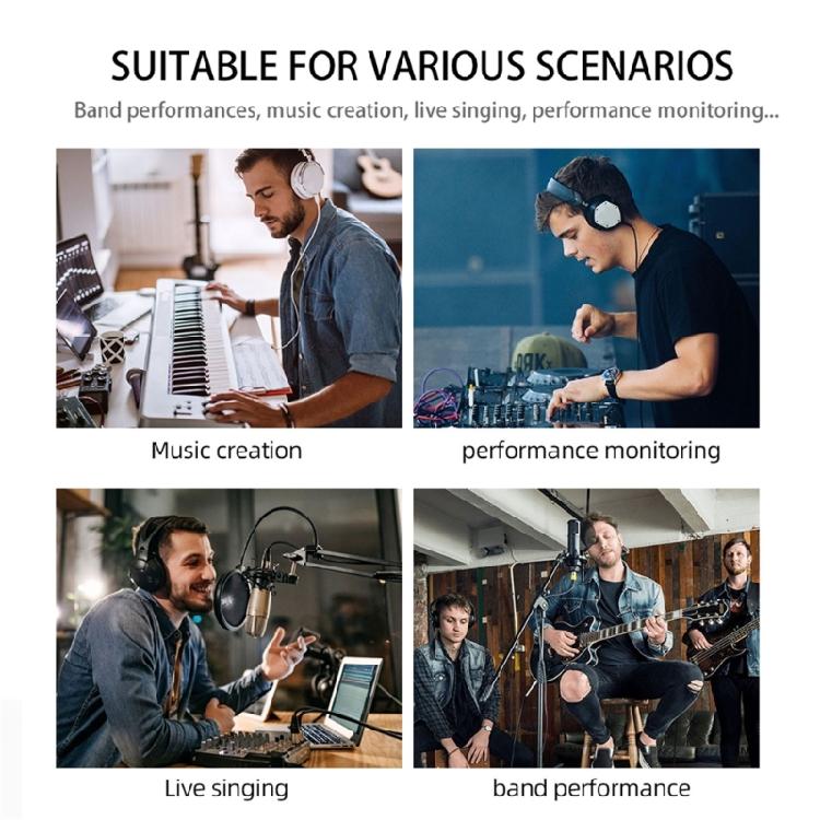 Portable 3.5mm Headphone Amplifier for Microphone Speakers Studio Grade Sound