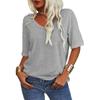 2026 Summer New Women's Short-Sleeve V-Neck T-Shirt Top