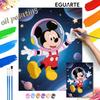 Mickey Mouse Astronaut Space Galaxy Digital Oil Painting Hand Painting Kit Diy Home Decoration
