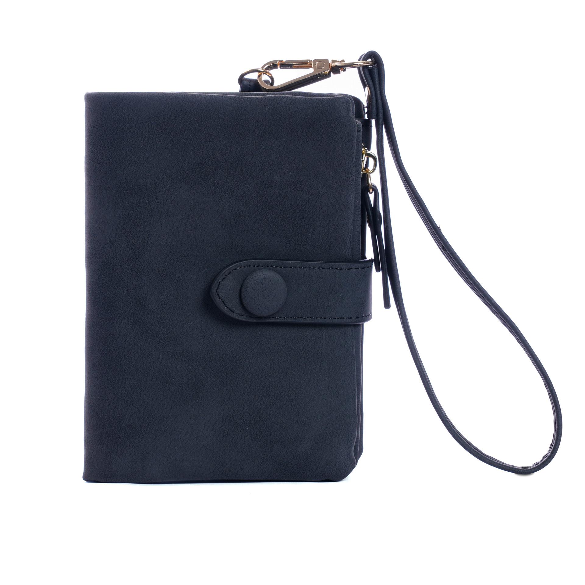 

2025 High-End Short Wallet for Women - Stylish Card Holder for Girls and Students чорний