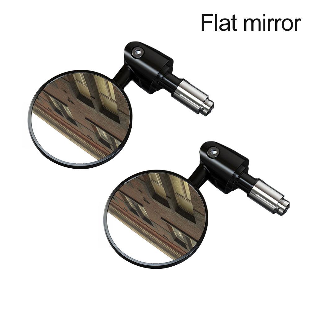 2pcs Universal Bicycle Mirror Handlebar Rearview Mirror  7/8" Handle Bar End Foldable Motorbike Side