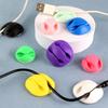 2 teile/satz Kabel Management Wickler Gummi 2 Kabel Halter Clips für Auto Tisch Ladekabel Kopfhörer Kabel Organizer Clips