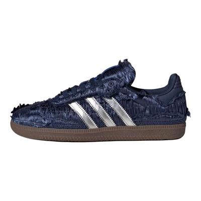 Caroline Hu x Samba OG Satin Pack - Dunkelblau Herren Sneaker Silber-Metallic Kreideweiß JP9282