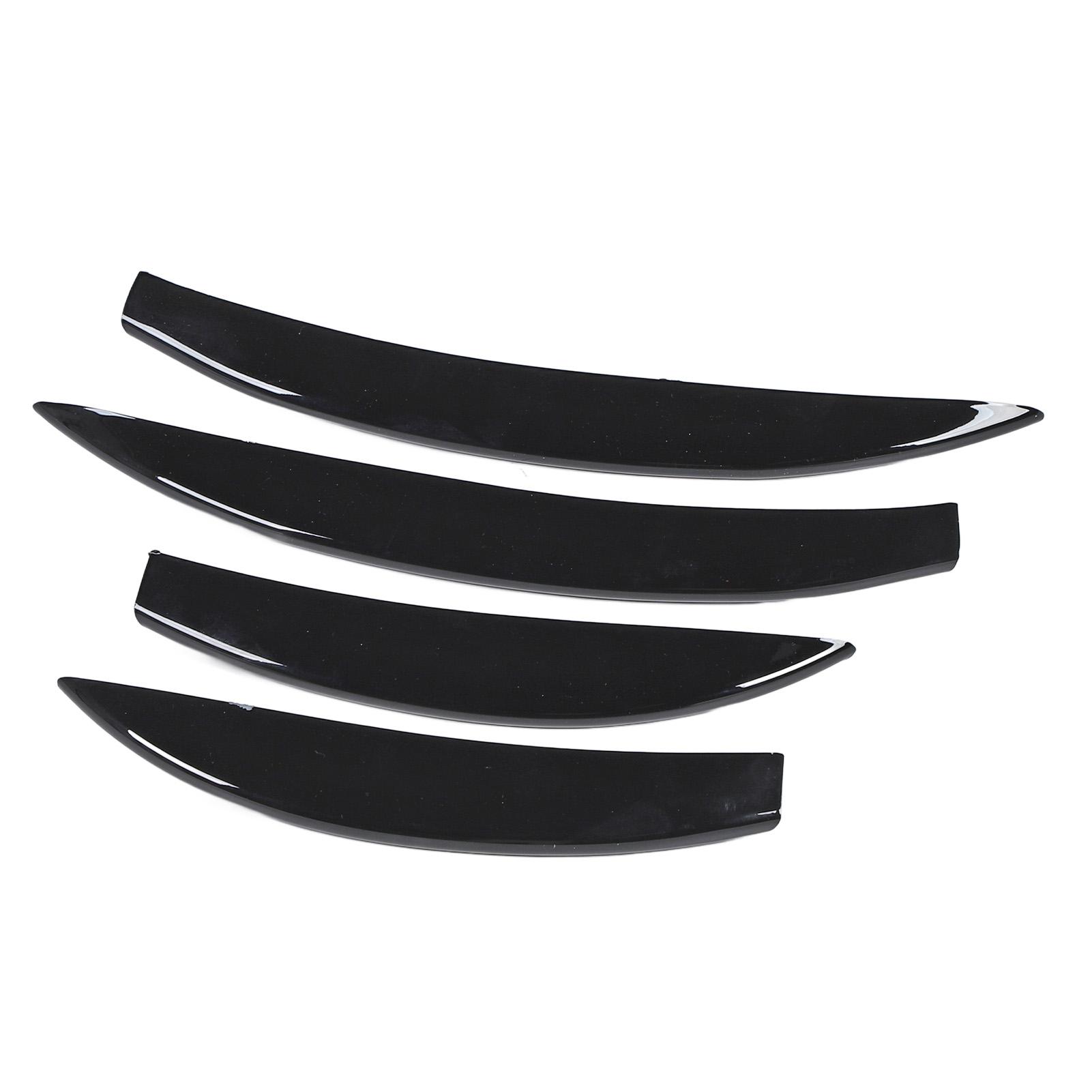 

1 Pair Front Bumper Splitter Grille Trim Stylish Look Spoiler Diffuser Grille Trim Strip чёрный