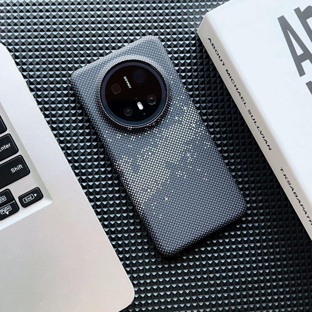 Luxusní tenký kryt na telefon s vzorem uhlíkových vláken a Kevlaru pro Honor Magic 8 Pro 7 6 Magnetický nárazuvzdorný poloviční ochranný kryt