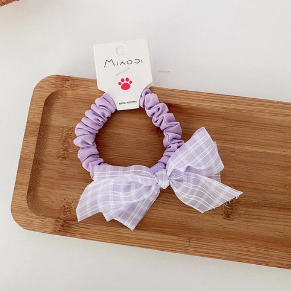 New Korean Bow Ribbon Elastic Hair Bands Women Elegant Hair Rope Elastic Ring Ties Headwear Girls Hair Accessories