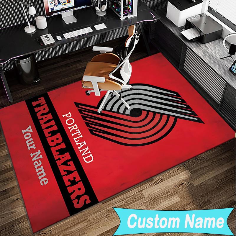 Custom Name Rug Trail Blazers Logo Area Rug Suitable for Indoor And Outdoor,Carpets for Homes, Offices,Living Rooms,Home Decor,Christmas Gift
