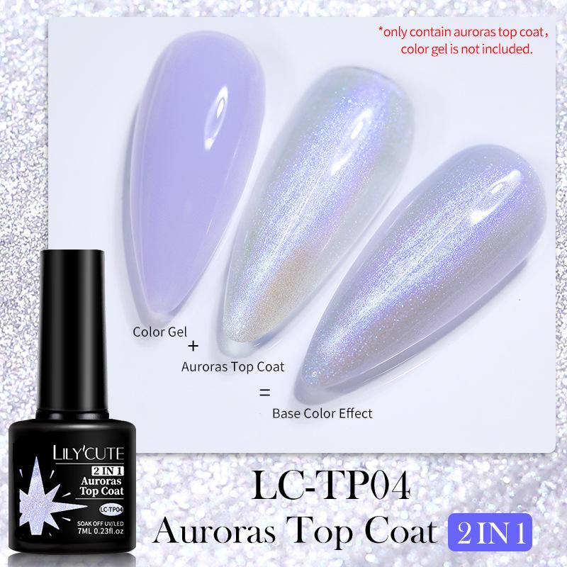 

Aurora Nail Art Seal, Symphony Ice Прозрачный Камень Лак Для Ногтей Клей Лазерная Печать 2 В 1