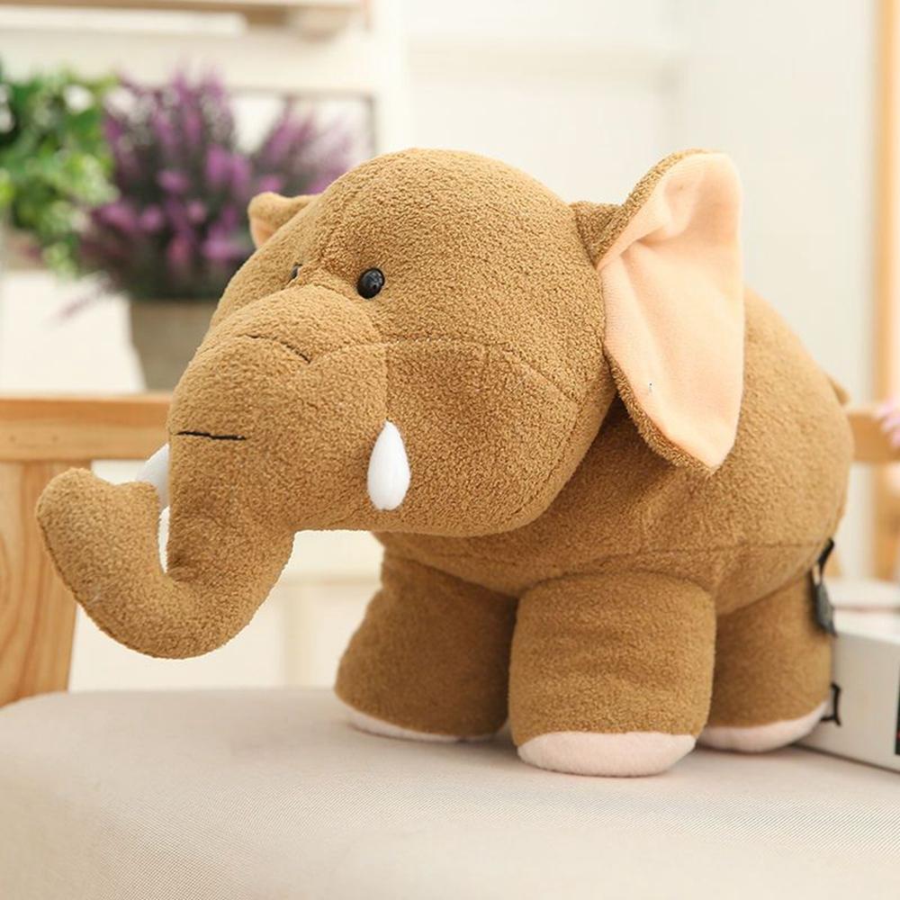 20-35CM Cartoon Cute Hippo Elephant Action Figure Fo Accompany Sleeping Doll Plush Toy Small Rag Doll Children's Birthday Gift