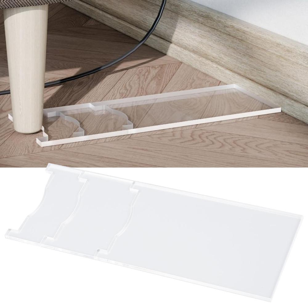 2 Set Clear Acrylic Furniture Wall Spacer Adjustable Length Sofa Wall Stopper Bedroom