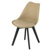 MARK chair - dark beige / black legs x 2