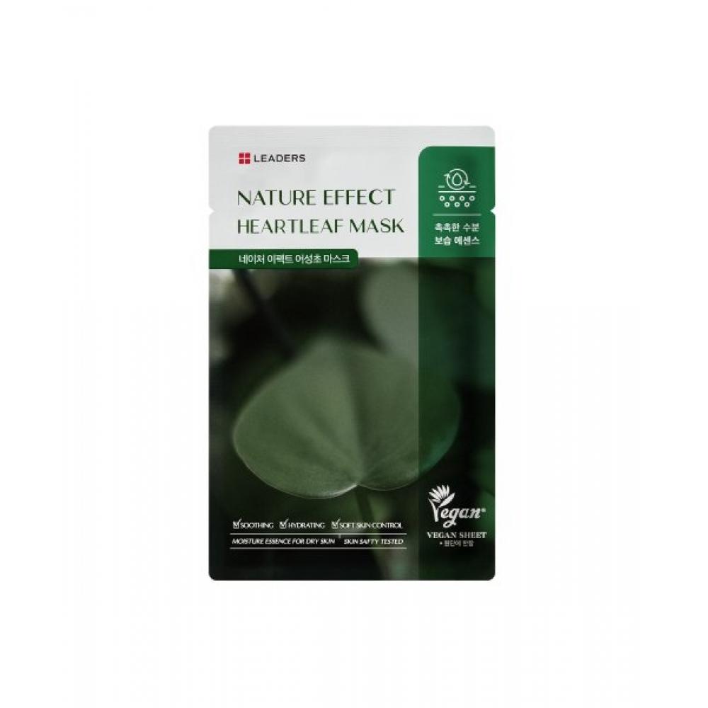 Leaders Cosmetics Leaders Nature Effect Houttuynia Cordata Mask 10 Sheets