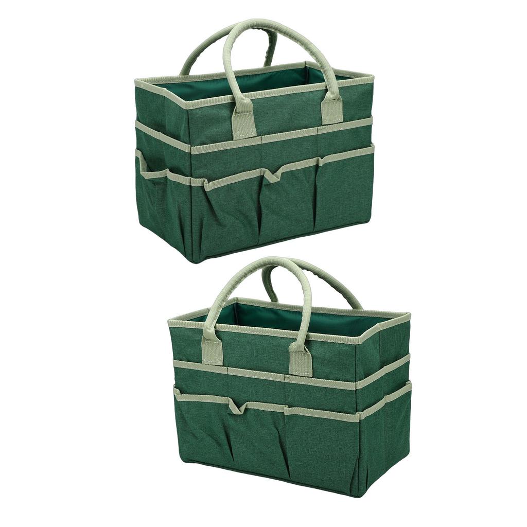 Craft Bag 10 Pockets Oxford Fabric Spacious Arts and Crafts Storage Teacher Stationery Sewing Gardening Tool Bag