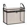Zestaw 3 przezroczystych worków do przechowywania z PVC z uchwytami na ubrania, akcesoria i do organizacji domu 32x25x25cm